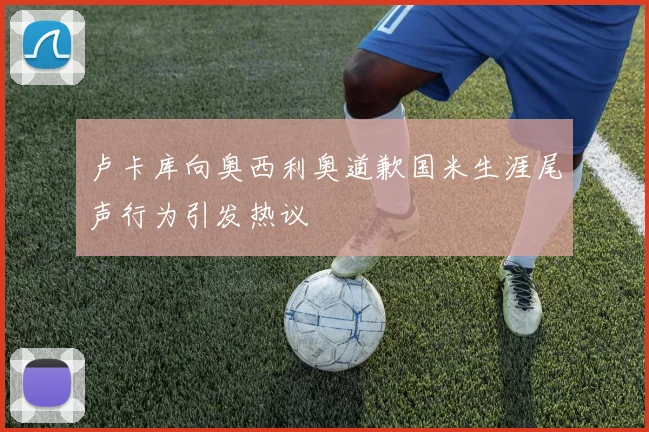 卢卡库向奥西利奥道歉国米生涯尾声行为引发热议